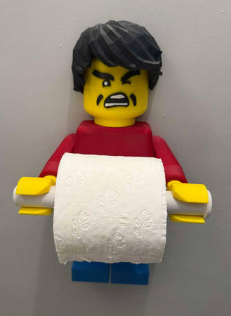 3D Lego Man Toilet Paper Holder – Rainbow Skye Designs