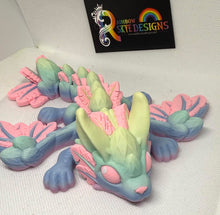 Bunny Pastel Dragon 3D printed 20cms Long