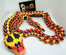 Fire Snake 3D printed 87cms Long