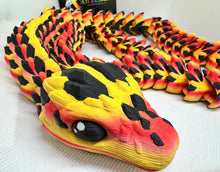 Fire Snake 3D printed 87cms Long