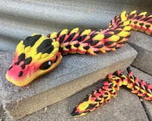 Fire Snake 3D printed 87cms Long