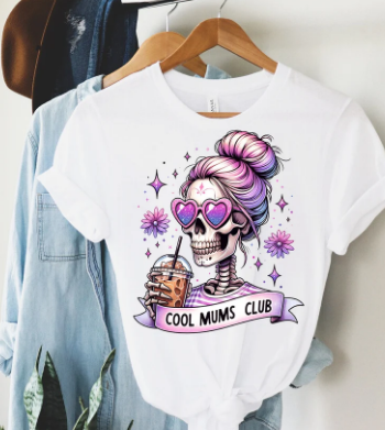 Cool Mums Club Skull T-shirt