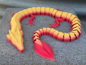 3D  red/yellow dragon