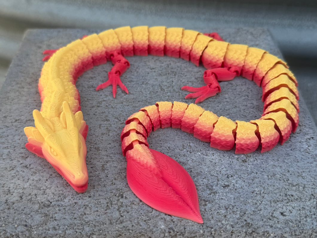 3D  red/yellow dragon