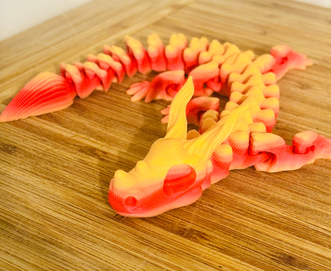 3D orange dragon