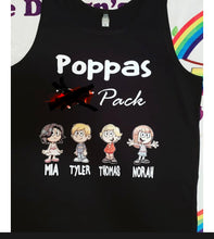 Poppy/granddad rat pack tshirt/singlet
