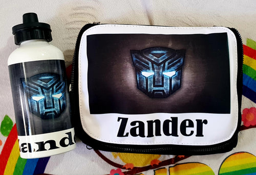 Transformers Lunch Box and Drink Bottle