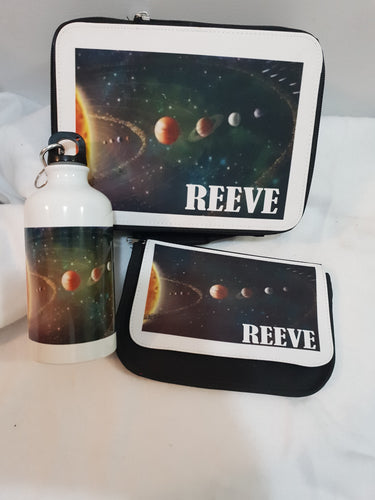 Space Lunch Box and Drink Bottle