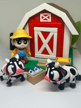 Cute Farm Play Set – 3D Printed Barn & Animals
