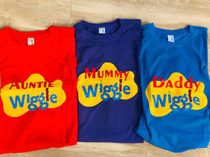 Family Wiggles tshirt