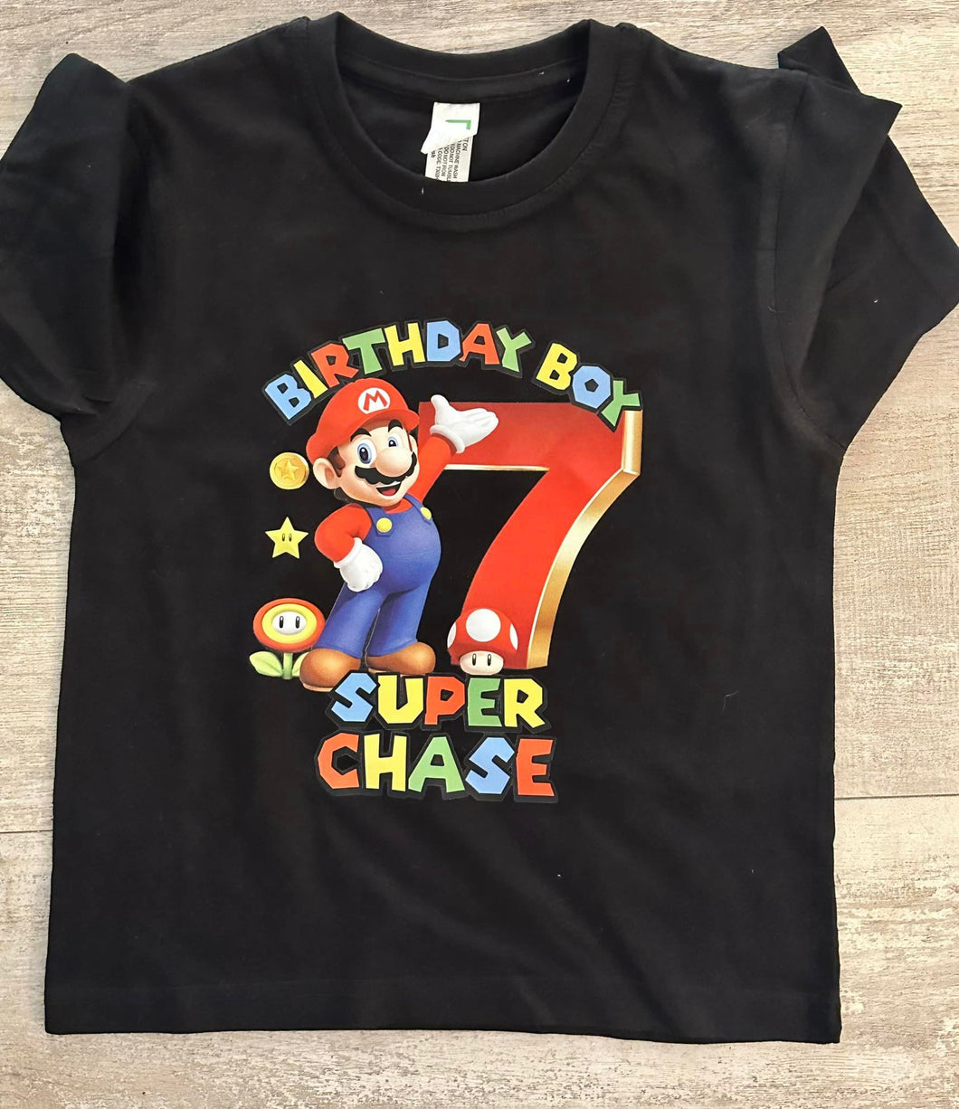 Mario Birthday T-shirt