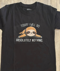 Sloth T-shirt today i will do absolutely nothing