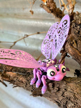 Purple Sparkle Articulated Dragonfly