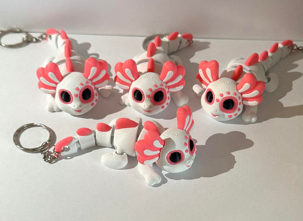 Axolotl 3D keychain