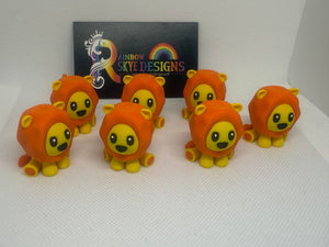 3D Miniature lion figurine