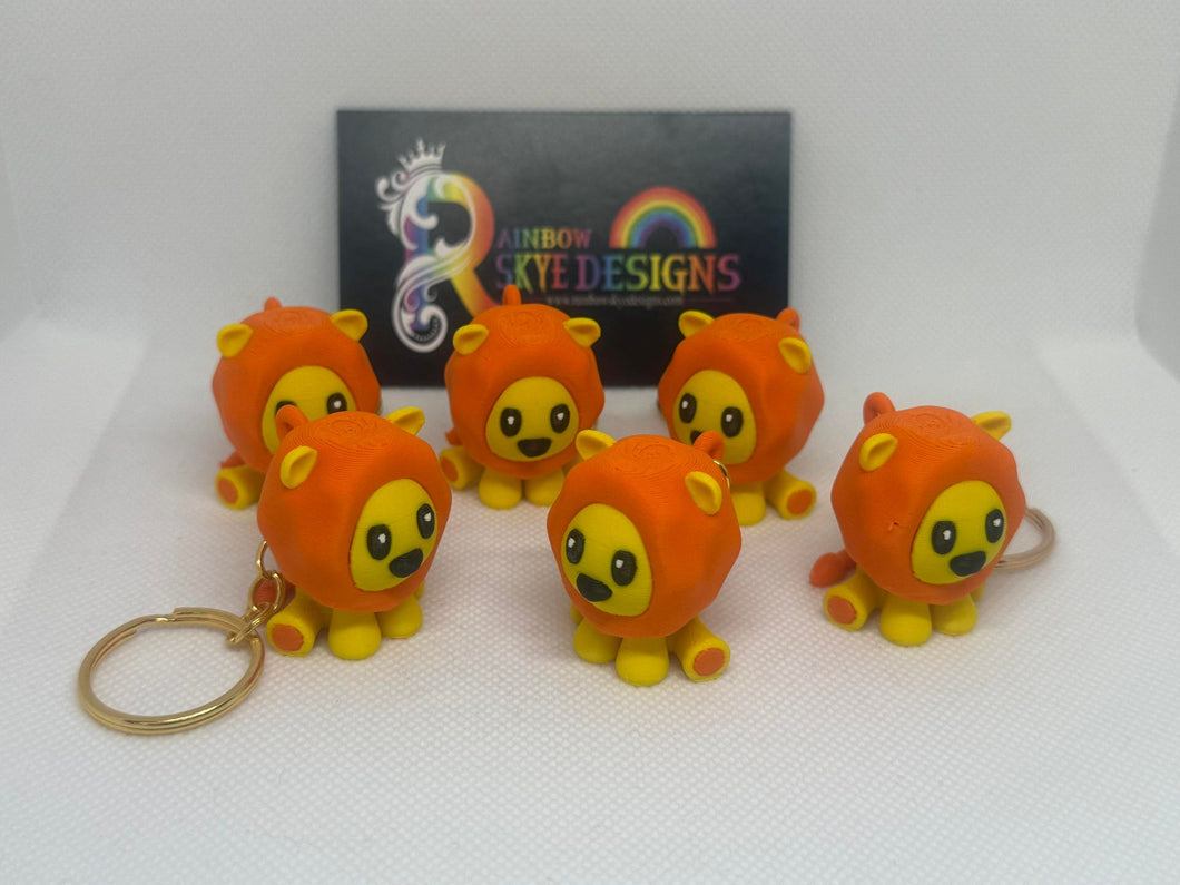3D lion keychain