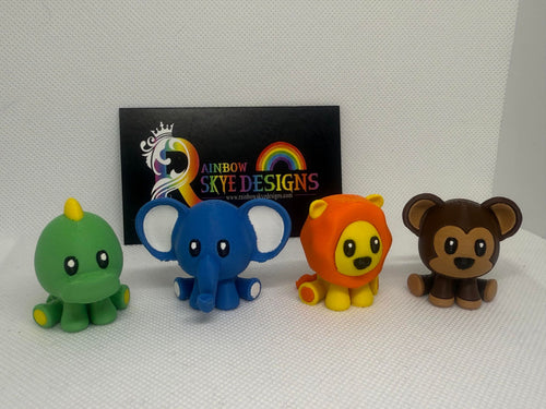 3D Miniature Animal Figurine set