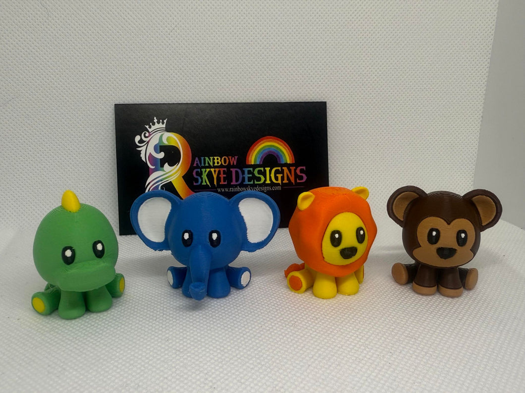 3D Miniature Animal Figurine set