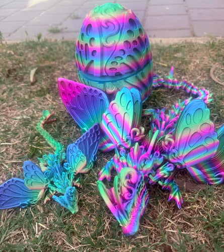 Butterfly dragon with Egg 3D Printed