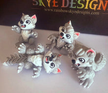 3D Baby Wolf Figurine