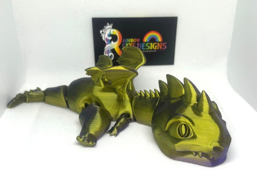 3D Print Purple/green Dragon