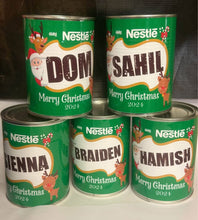 Milo personalised tins