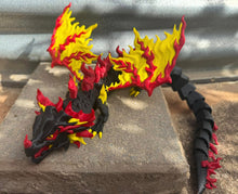3D Black fire Dragon