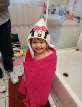 Mouse Mick and Min Hooded Towel