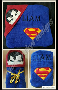 Super Guy Hooded Towel