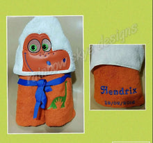 Dinosaur Hooded Towel