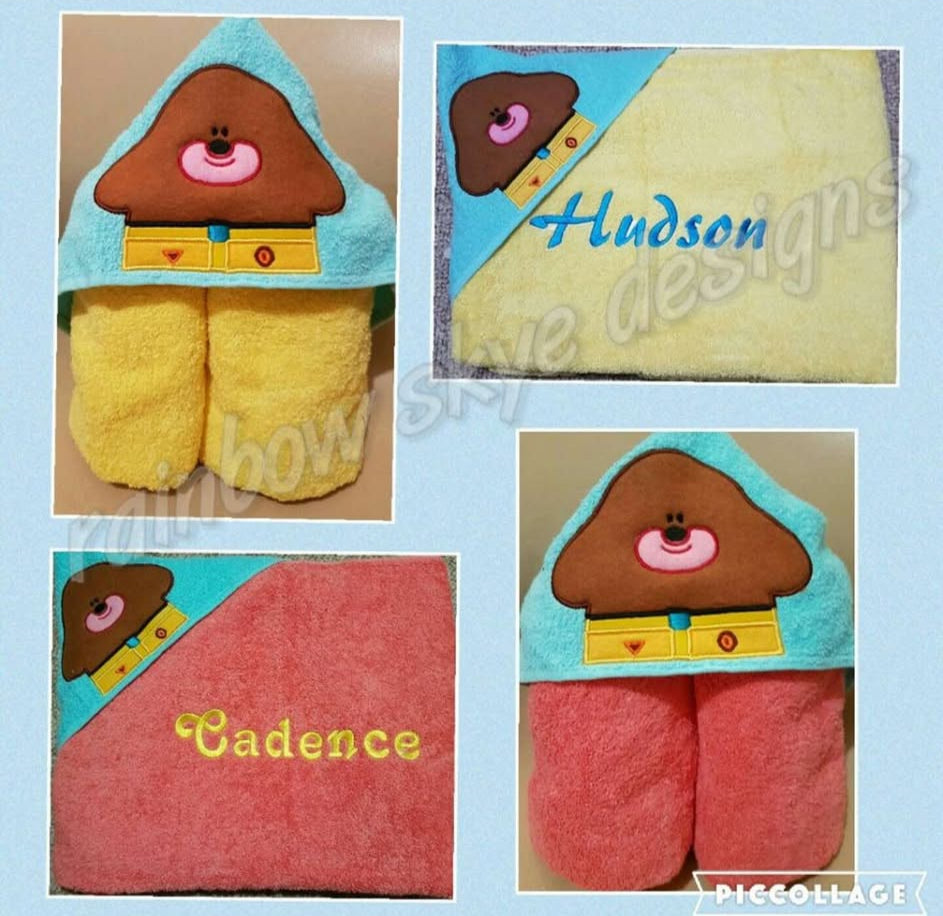 Duggie Dog Hooded Towel