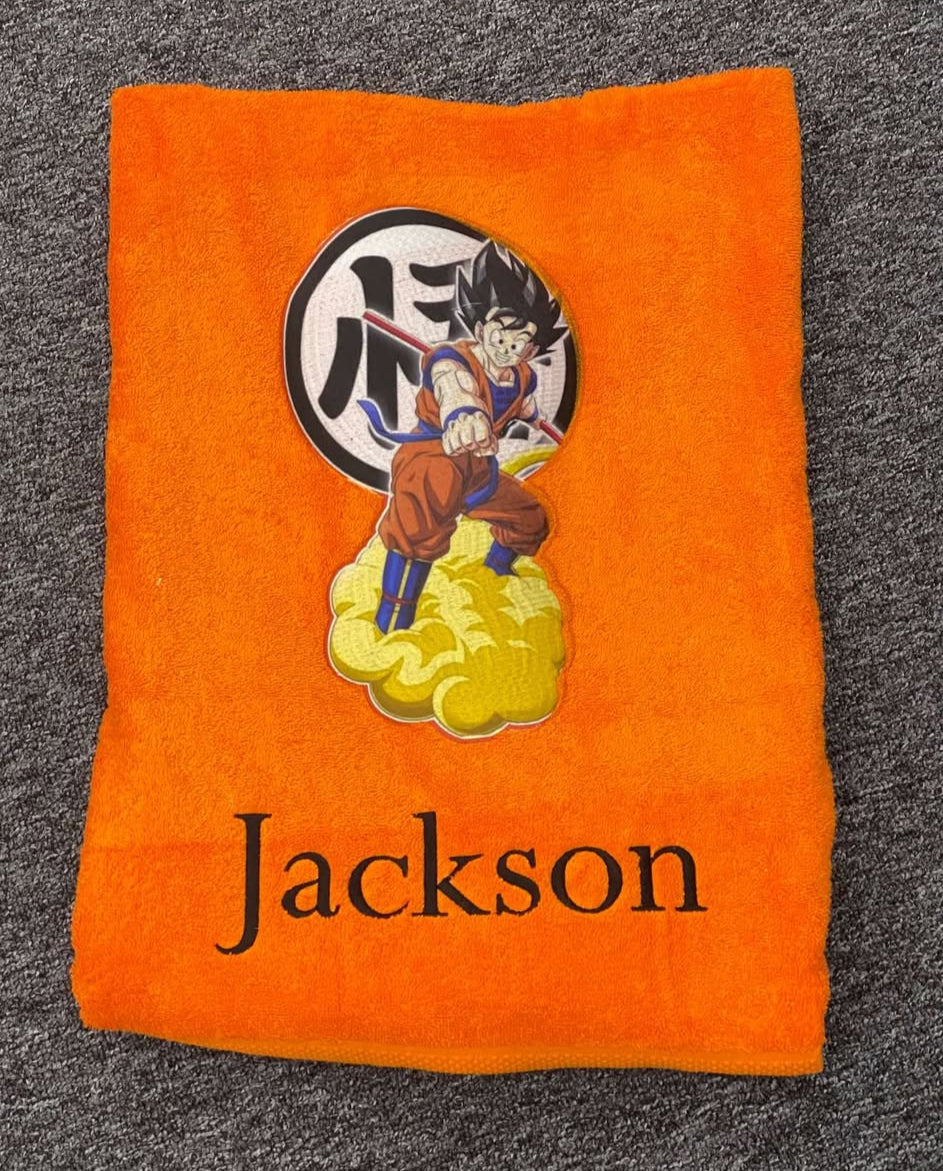 Dragon Boy Personalized Towel