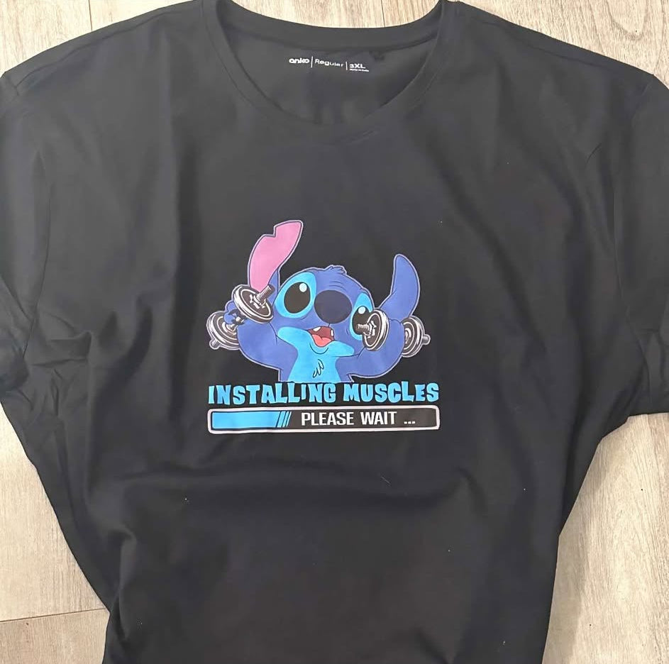 Installing Muscles t-shirt