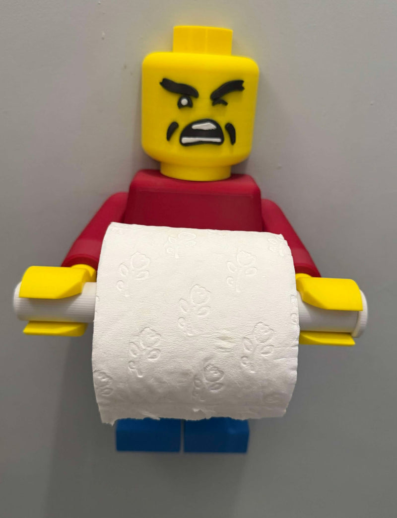 3D Lego Man Toilet Paper Holder – Rainbow Skye Designs