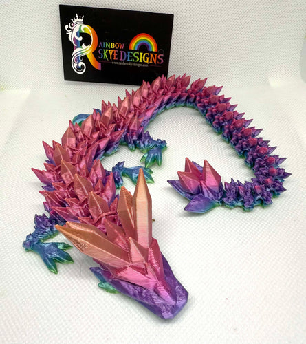 Articulated Diamond dragon Toy -3D Printed Fidget Toy