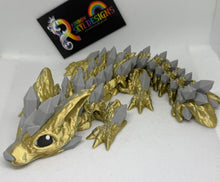 Wolf Gold/Silver Dragon 3D printed 26cms Long