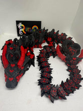 Heart black/Red   Dragon 3D printed