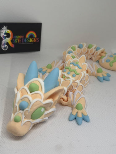 Easter Egg Dragon -Articulated 3D toy, fidget
