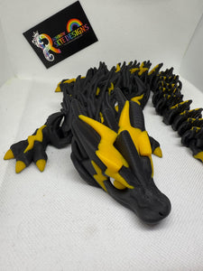 Lightning Bolt Dragon -Articulated 3D toy, fidget