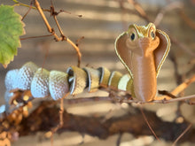 Cobra Gold/Silver Snake-Articulated 3D toy, fidget