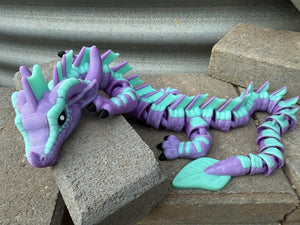 Glitter the Dragon-Articulated 3D toy, fidget