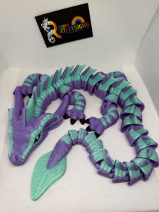 Glitter the Dragon-Articulated 3D toy, fidget