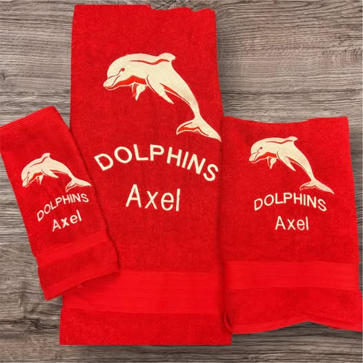 Dolphins Personalized Towel