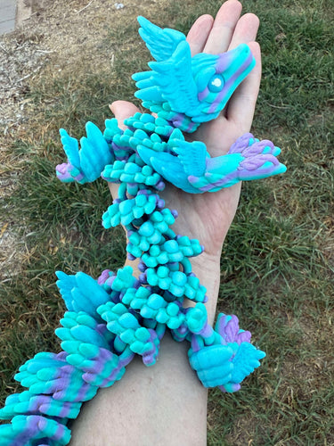 3D Hermes Pastel Dragon-Articulated 3D toy, fidget