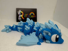 3D Blue Crystal Dragon – Movable and Full of Personality