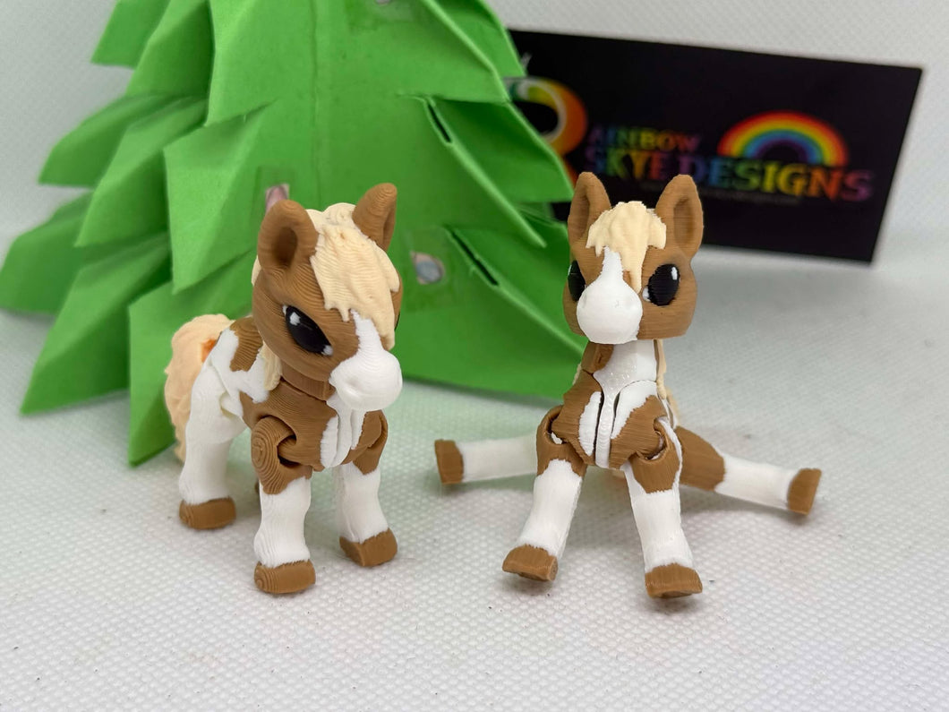 3D Pony/Horse 3 sizes – Movable and Full of Personality-Fidget-Collectable-Pets