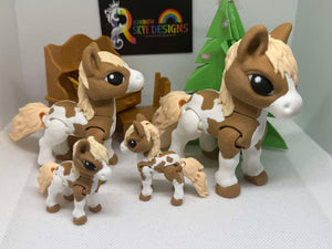 3D Pony/Horse 3 sizes – Movable and Full of Personality-Fidget-Collectable-Pets