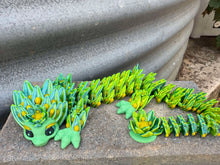 3D Bloomtail Dragon with Petal Pod Egg-Articulated 3D toy, fidget