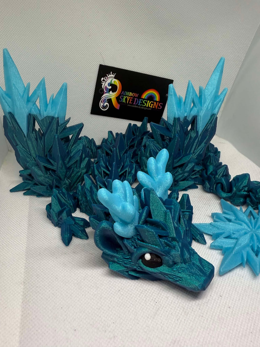 Starlight Winged Winter Dragon 3D Printed