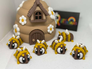 Beehive & Bee Set 3D Printed- Fidget-Toy-Collectable